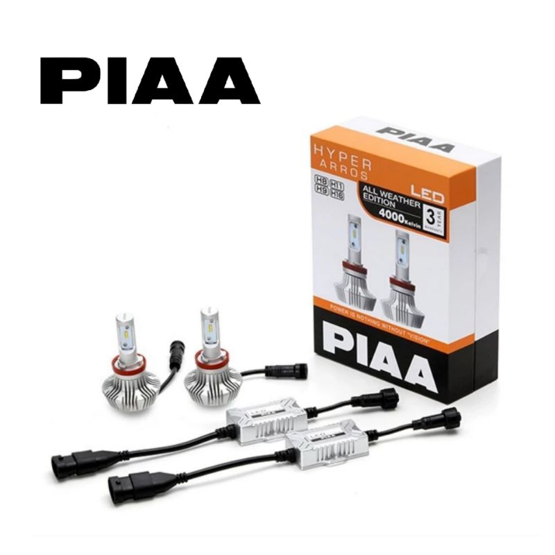 PIAA LED Hyper Arros H8 H9 H11 H16 4000K Lampu LED Mobil Headlight / Headlamp