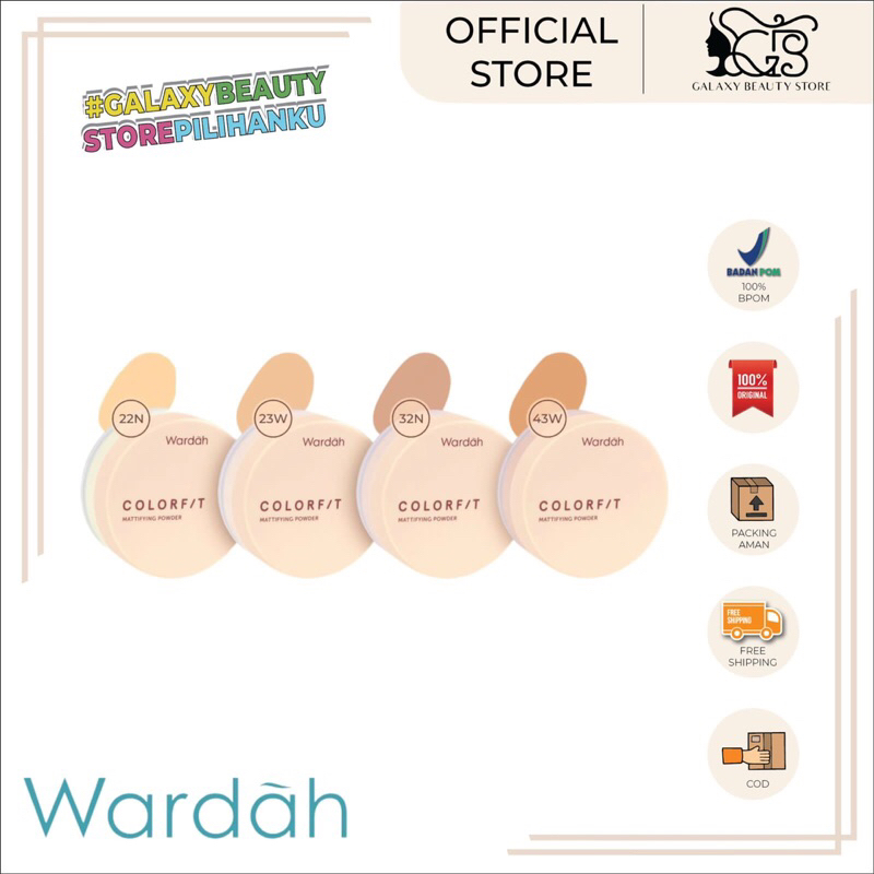 WARDAH COLORFIT MATTIFYING POWDER / Wardah Bedak Tabur Colorfit Murah