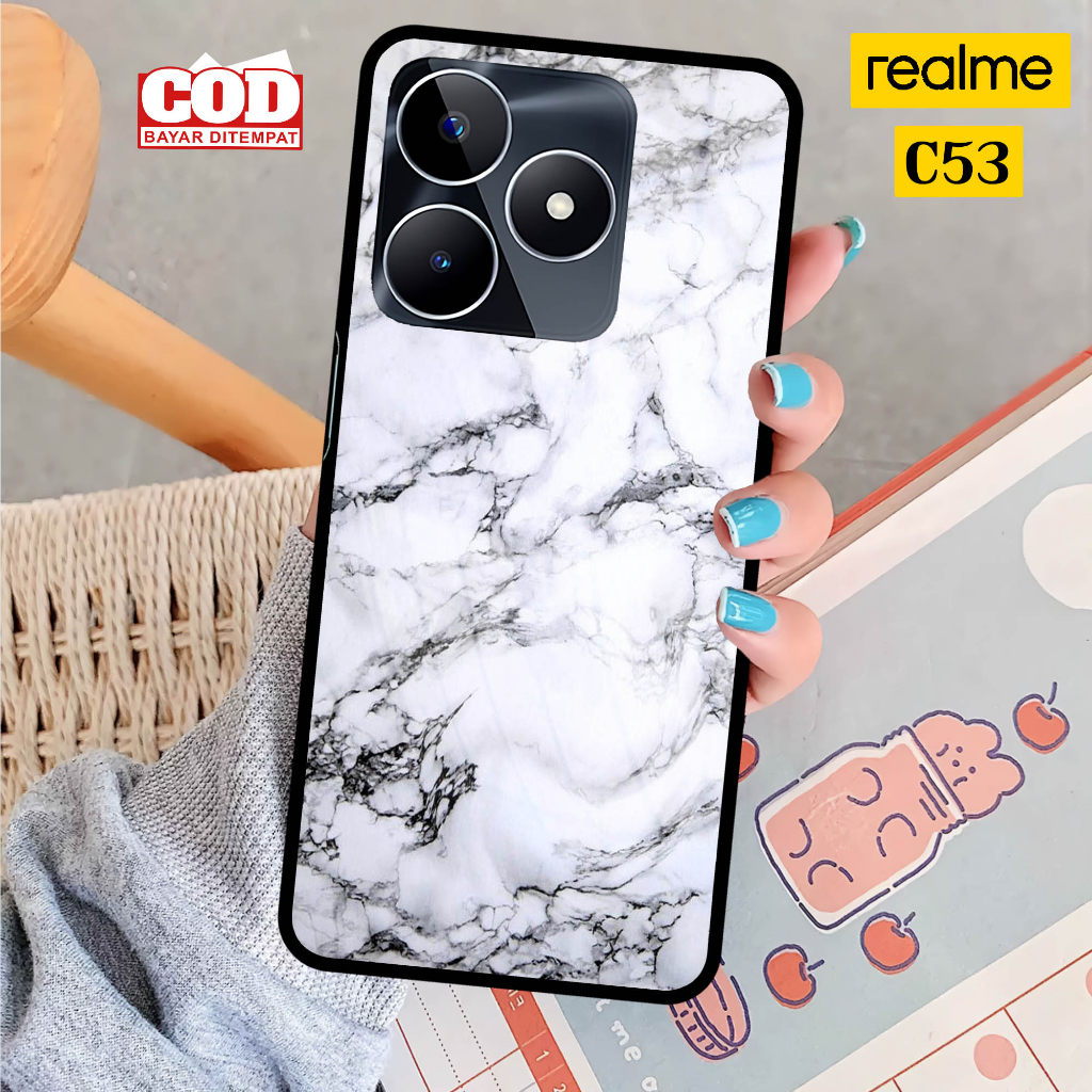Softcase Glass Kaca REALME C53 - Case Handphone REALME C53 [T32]