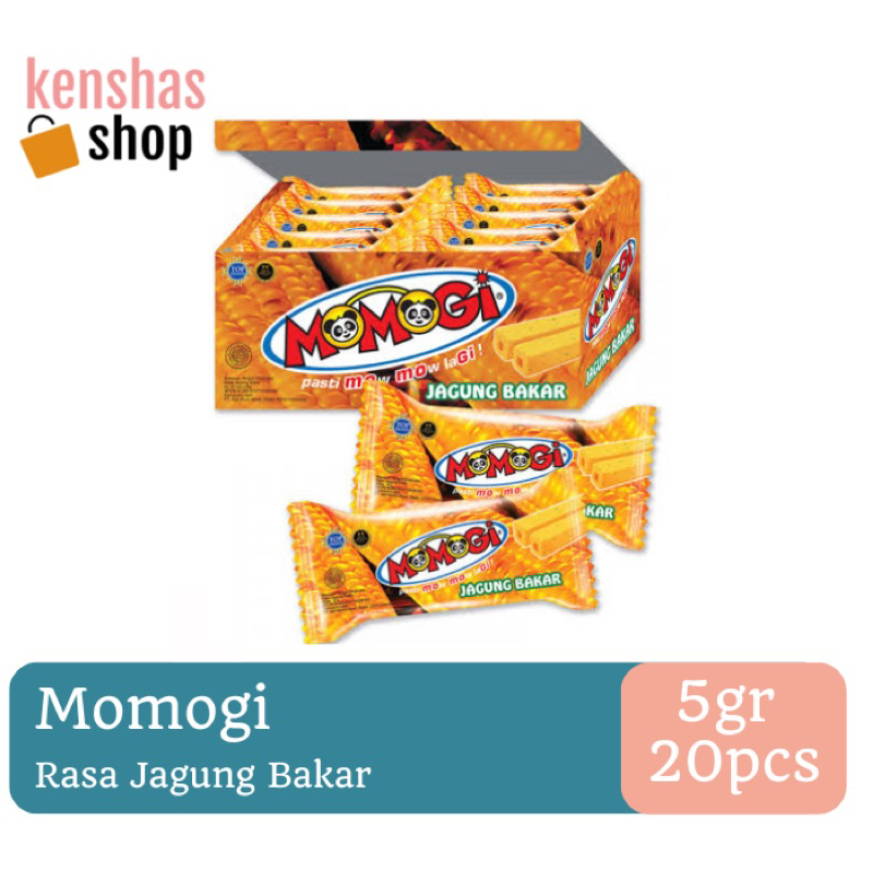 

Momogi Snack Rasa Jagung Bakar Coklat Keju 1 box 20pcs 6gr