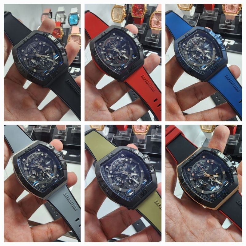 jam tangan expedition exp6800 man new rubber e6800 6800 original
