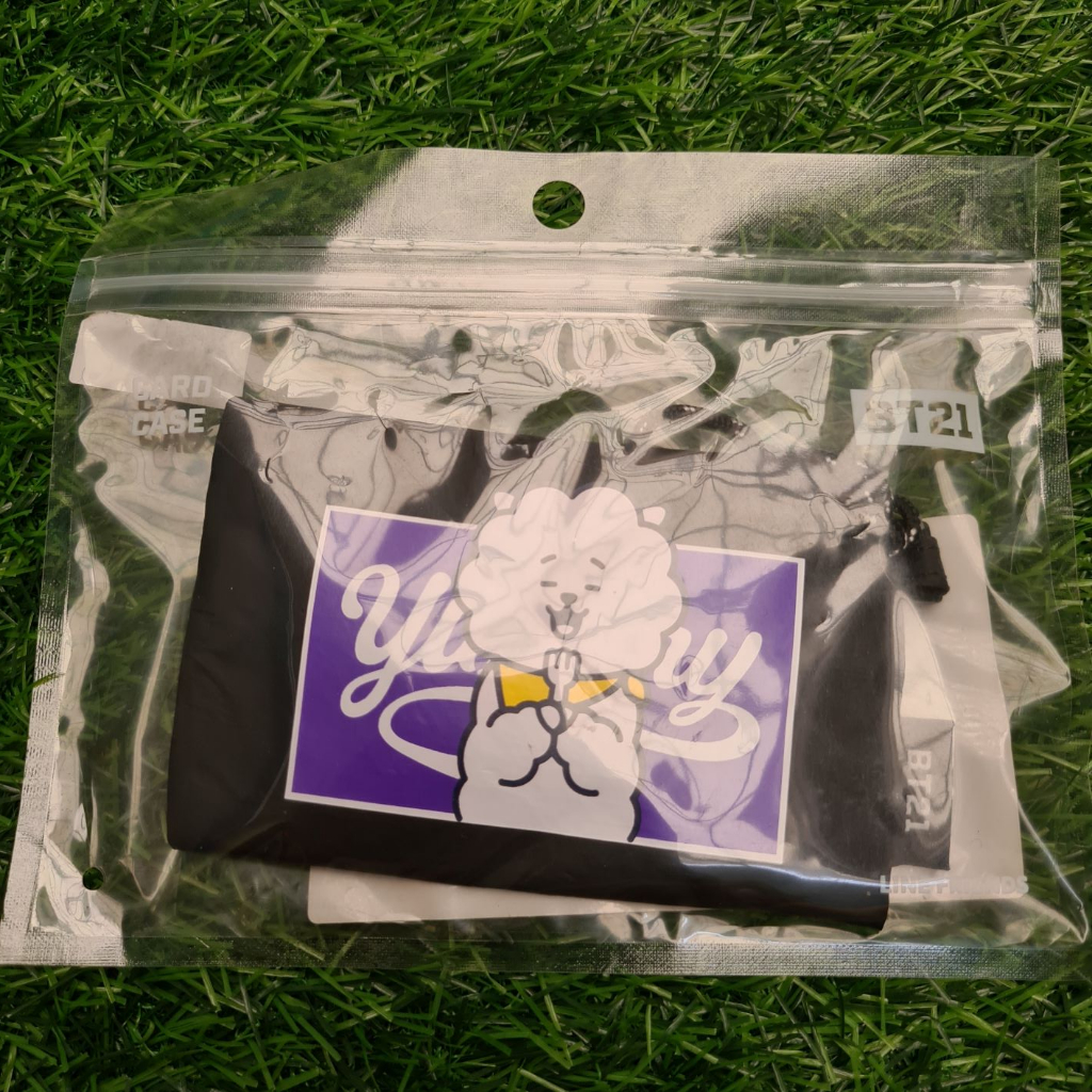 Card Case RJ BT21 by Line Friends Tas Dompet Kartu Koin BTS Official Merchandise