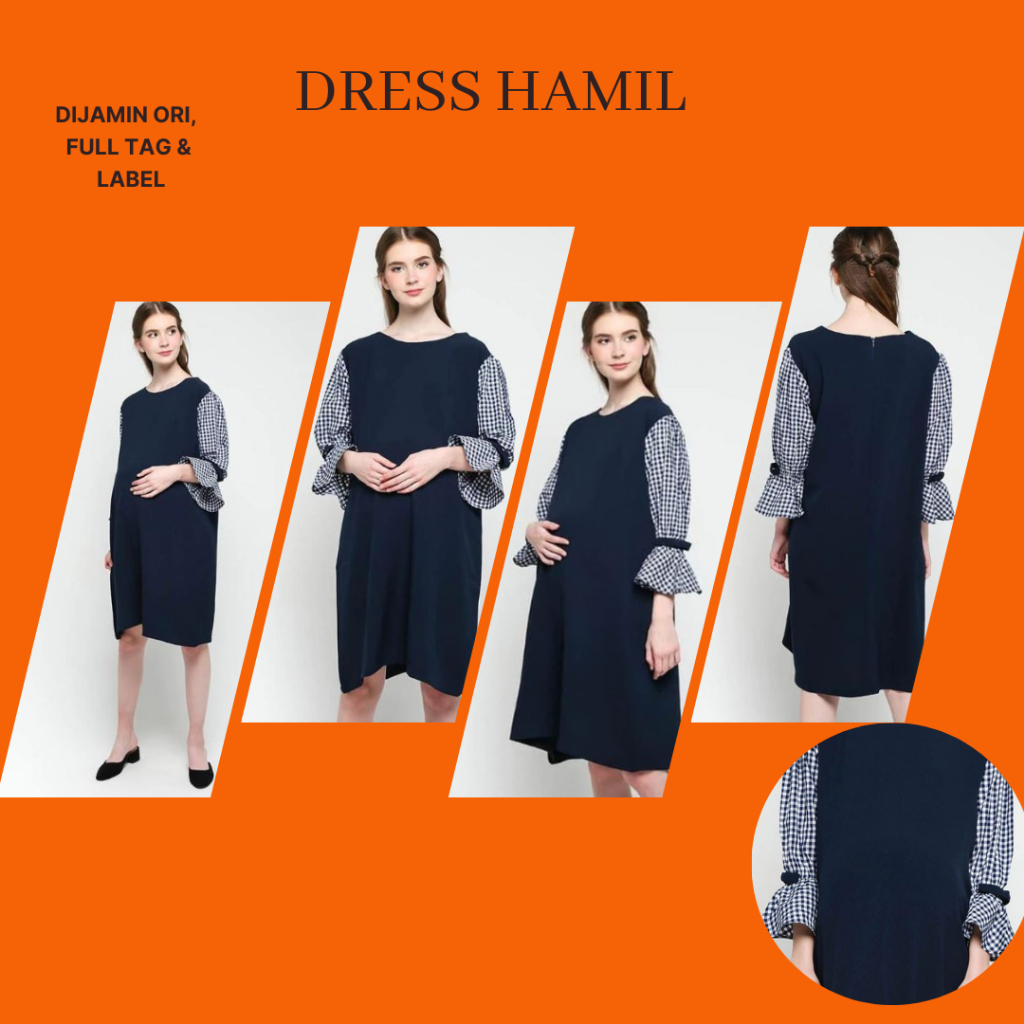Dress Hamil Kerja/Baju Hamil Kerja/Dress Hamil Jumbo Azalea