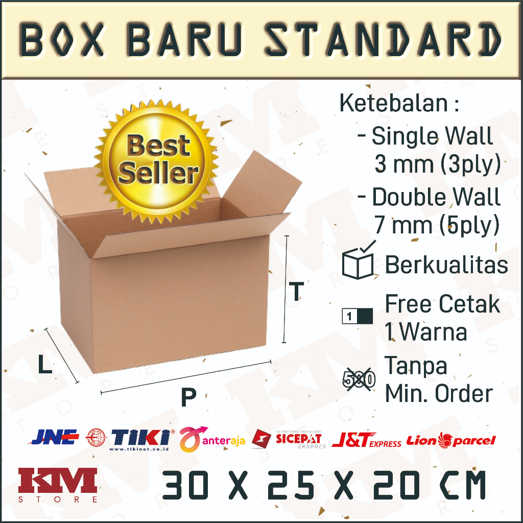 

Kardus Packing Air Mineral 30x25x20 10 PCS Free Cetak Logo