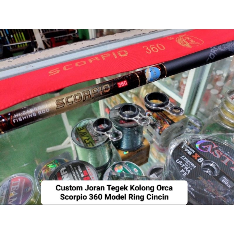 Custom Joran Tegek Kolong Orca Scorpio 360 Model Ring Cincin