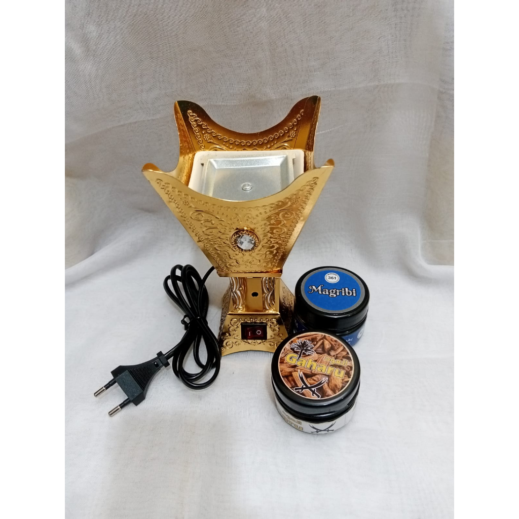 Promo Paket Mabkara Listrik/Elektrik+  Bukhur Dapat 2 pcs 361/paket gahru khas timur tengah