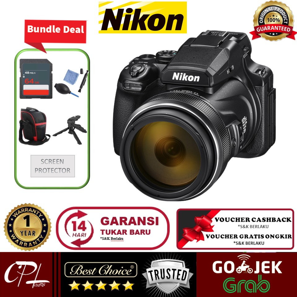 Nikon COOLPIX P1000 Digital Camera Zoom