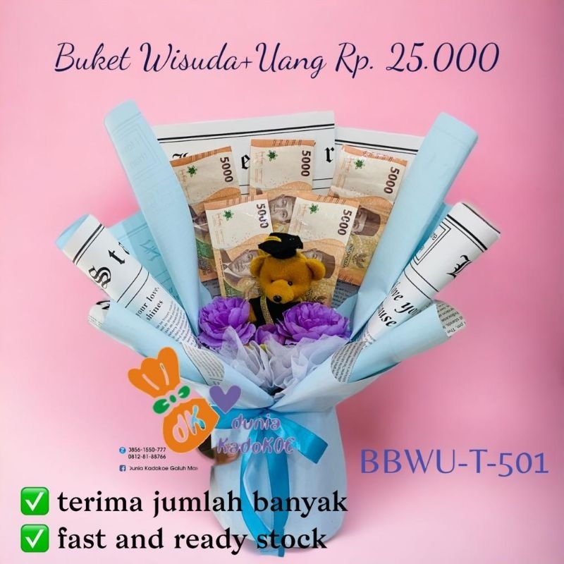 Buket balon wisuda+snack, buket balon wisuda+coklat, buket wisuda