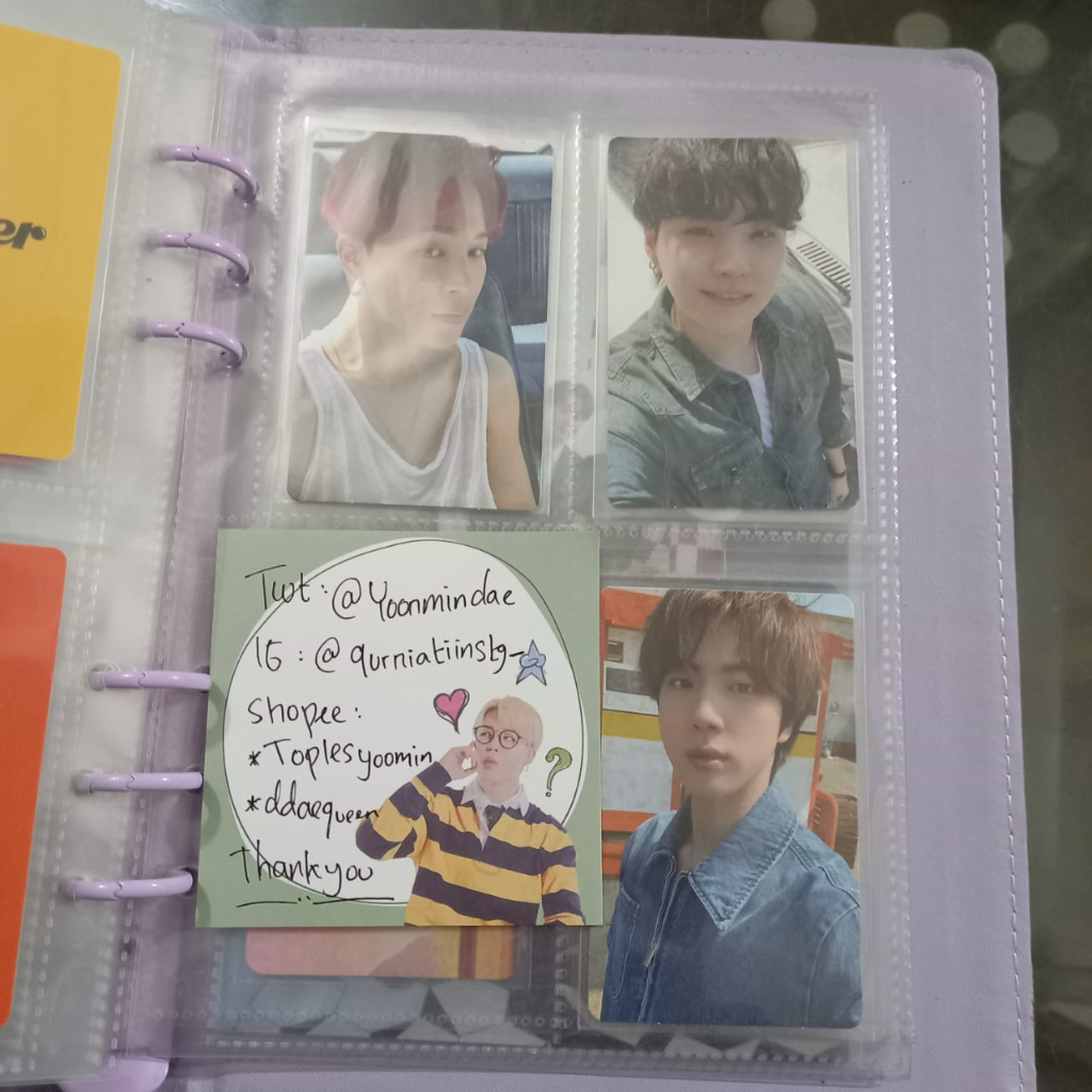[BACA DESKRIPSI] Photocard PC Album BTS Jimin Suga Yoongi Seokjin Jin JK Jungkook POB Butter
