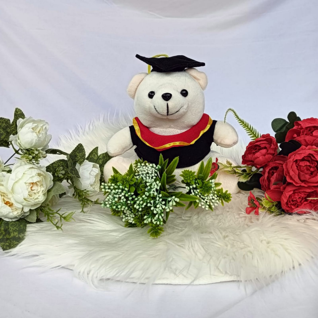 Boneka Wisuda Teddy Bear Sedang | Boneka Bear Wisuda 22 cm