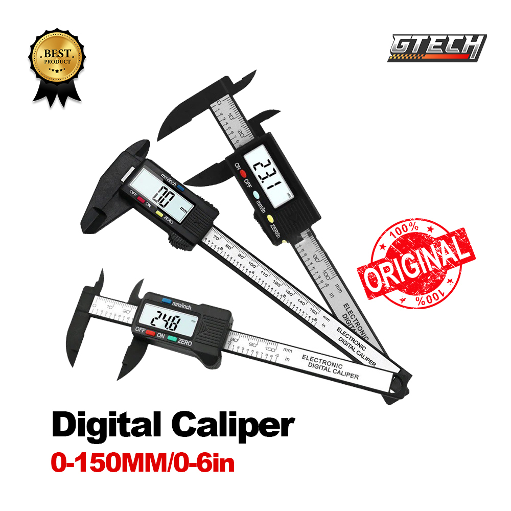 Digital Caliper Meter Jangka Digital 0-150MM Jangka Caliper Sorong Sigmat Digital LCD Screen jangka