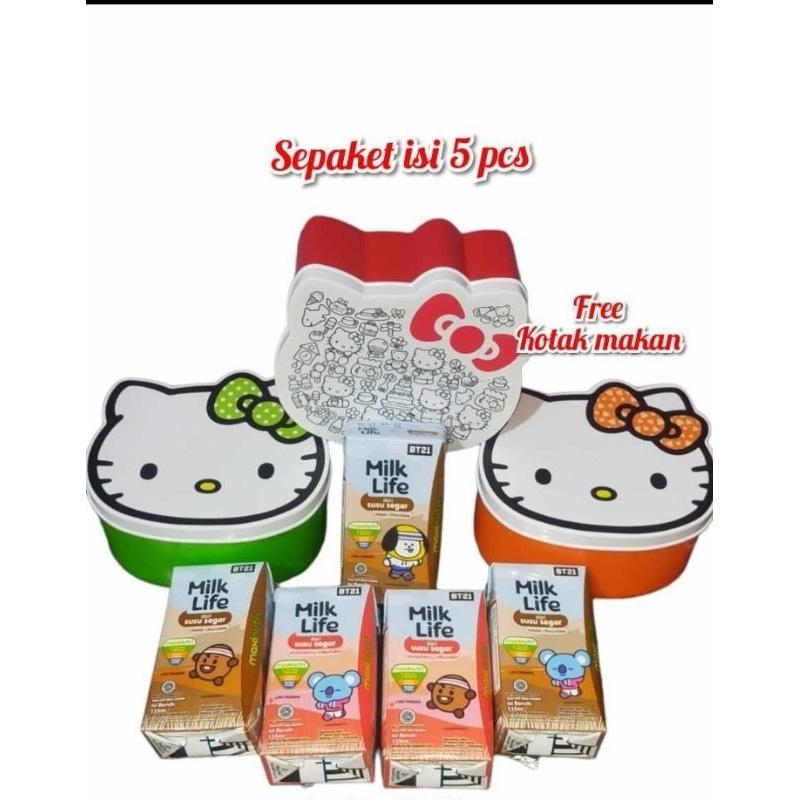 

SUSU MILK LIFE SEPAKET ISI 5 PCS FREE KOTAK MAKAN