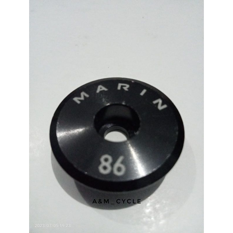 Topcap marin bikes 86 original alloy,tutup stem marin mtb 28,6mm marin bikes marin 86 top cap nicasi