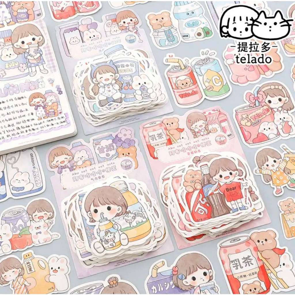 

Girl Chibi Cute Memo DIY planner journal lucu memopad catatan korean memo notepad