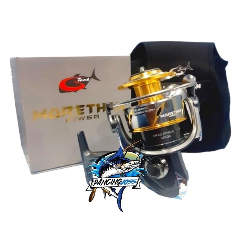 REEL SPINNING G TECH MORETHAN POWER SW 10000PG POWER HANDLE DRAG 36KG
