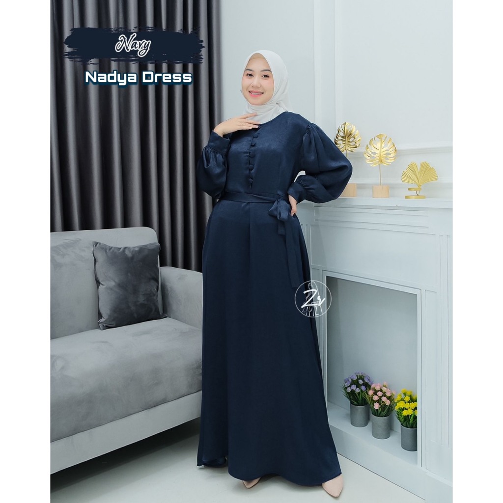 DRESS SANTORINI ARMANY HAZKIA NADYA ZR GAMIS SHIMER PESTA WANITA ZIRA KILAP MEWAH SYARI