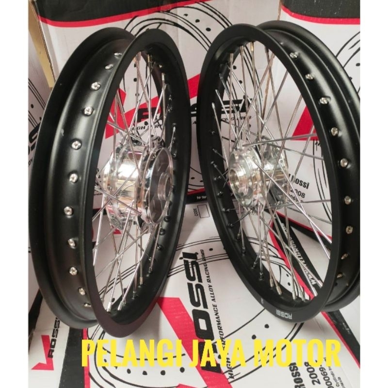 Velg Yamaha MX New Double/ Jupiter MX New / tromol set jari velg bonus rakitan stell jari jari kenca