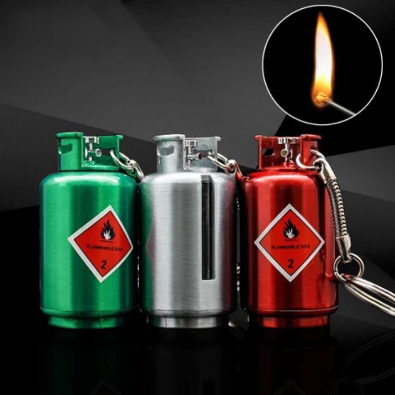 Korek Api Gesek Tabung Gas / Korek Api Gantungan Kunci / korek Api Gesek Unik