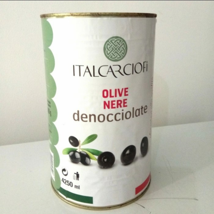 

Black olive pitted Italcarciofi 4.2Kg