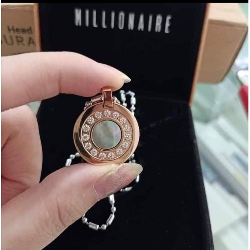 PRELOVED Kalung Kesehatan Kerang Rosegold MCI