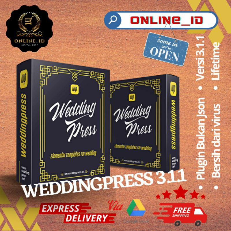 WDP weddingpress V3.1.1 Plugin undangan digital website wordpress Bukan File Json
