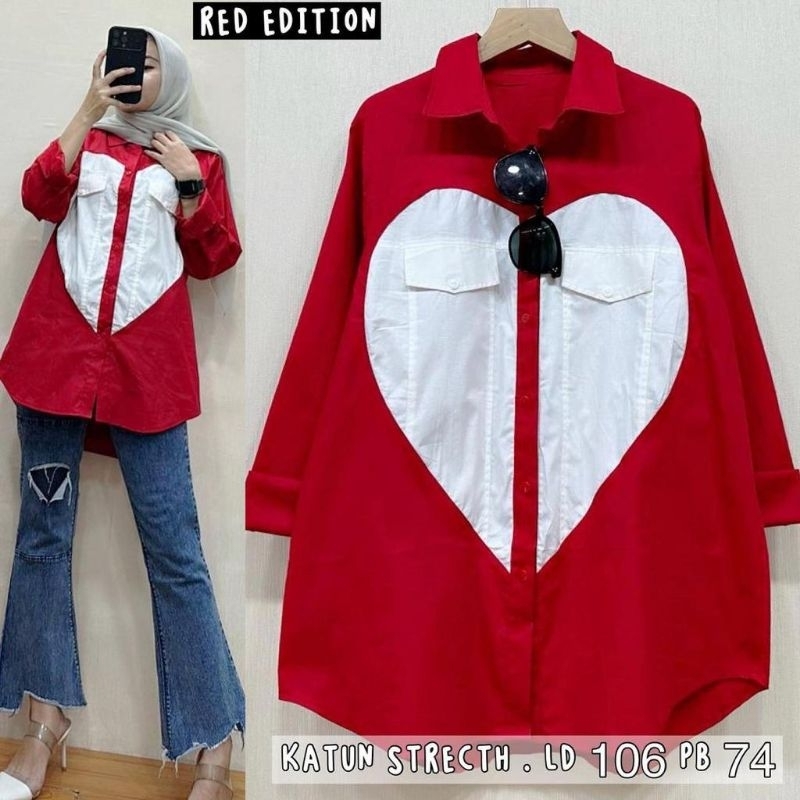 Kemeja 17Agustus // kemeja Merah putih