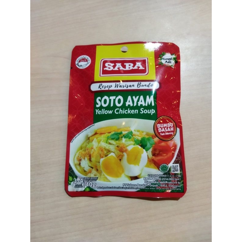 

SABA Bumbu Masak Soto Ayam 40g