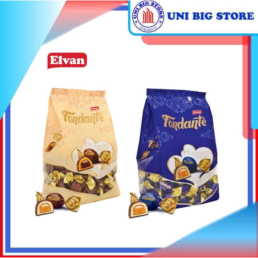 

Elvan Fondante Caramel Chocolate Bag 120 gr Cokelat Karamel Coklat