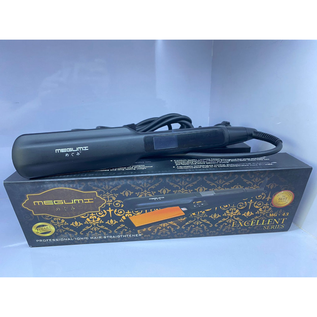 Megumi MG-43 Catok Pelurus Rambut – Professional Ionic Hair Straigthtener