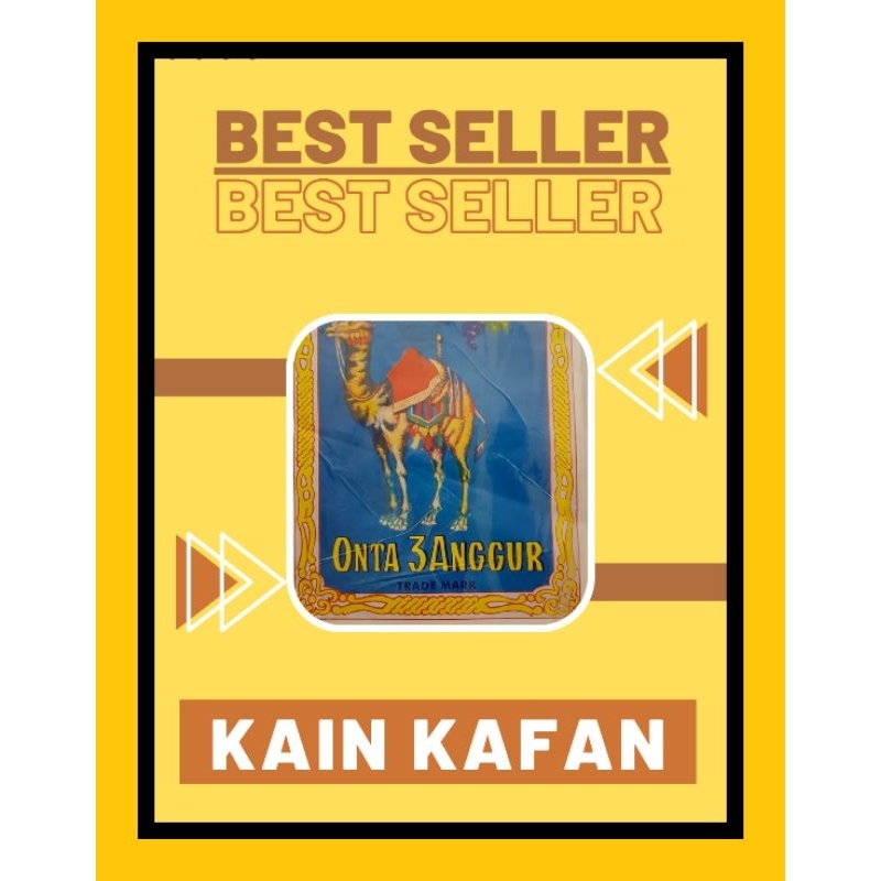 Kain Mori / Kain Kafan / Kaci / Kain Cambric ( Pembungkus Jenazah ) PREMIUM *Cap Onta 3 Anggur *Pers