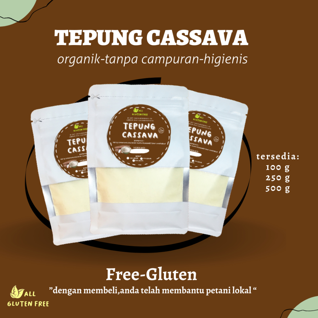 

Tepung Cassava Singkong Ubi Kayu Organik Mpasi Gluten Free AGF