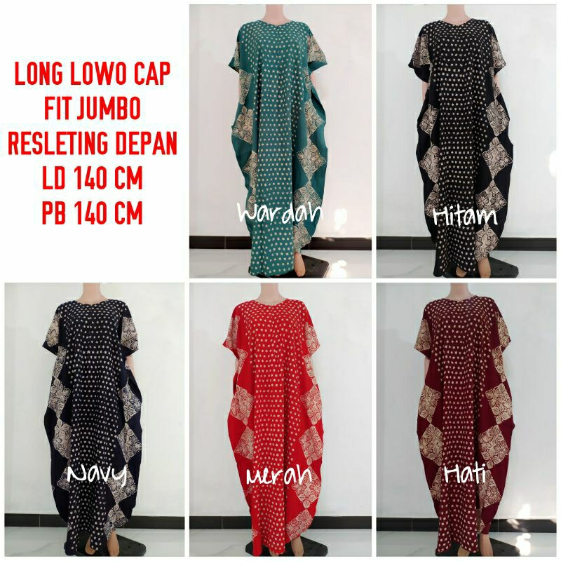 DASTER LOWO JUMBO PANJANG LOWO BATIK CAP PREMIUM DASTER LOWO BUSUI FRIENDLY DASTER LOWO BATIK CAP PE