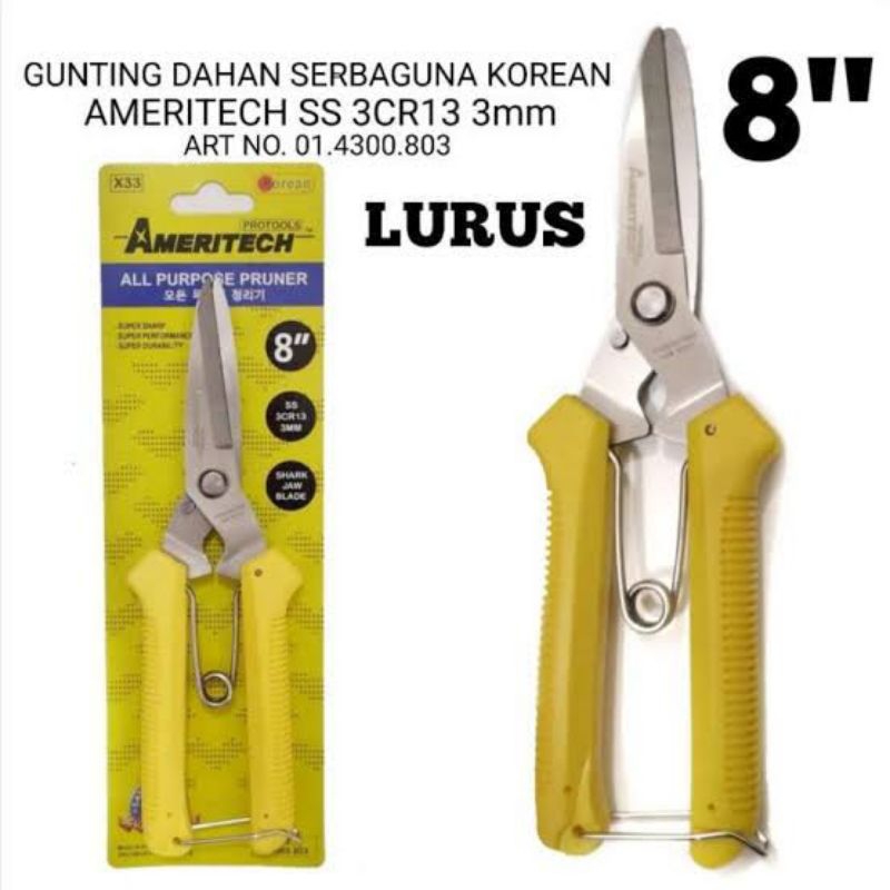 

GUNTING AMERITECH SS 3CR13 3MM.. GUNTING DAHAN SERBAHGUNA KOREA