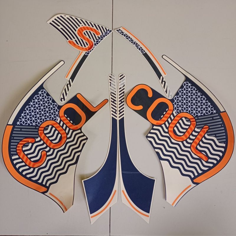 stiker striping honda scoopy 2022 biru dof fashion blue lis body standar berkualitas original