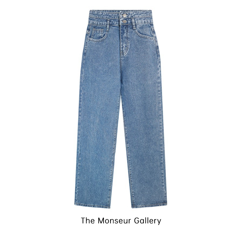 [ Obral Cuci Gudang ] The Monseur Gallery Celana Jeans Wanita High Waist Loose