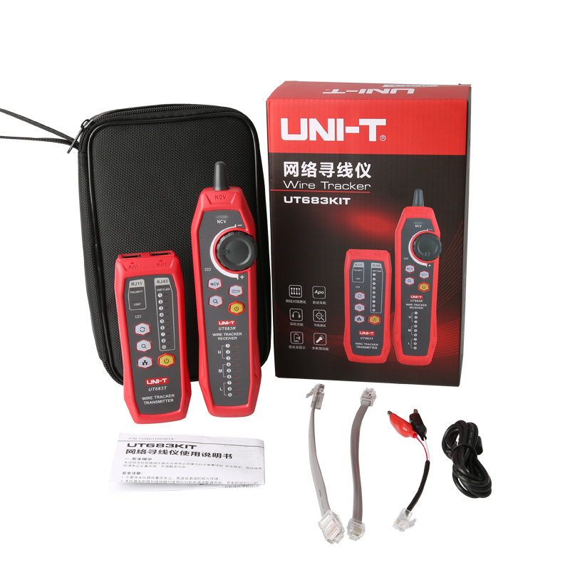 UNI-T Lan Tester Network Wire Tracer Cable Tracker UT683KIT Original
