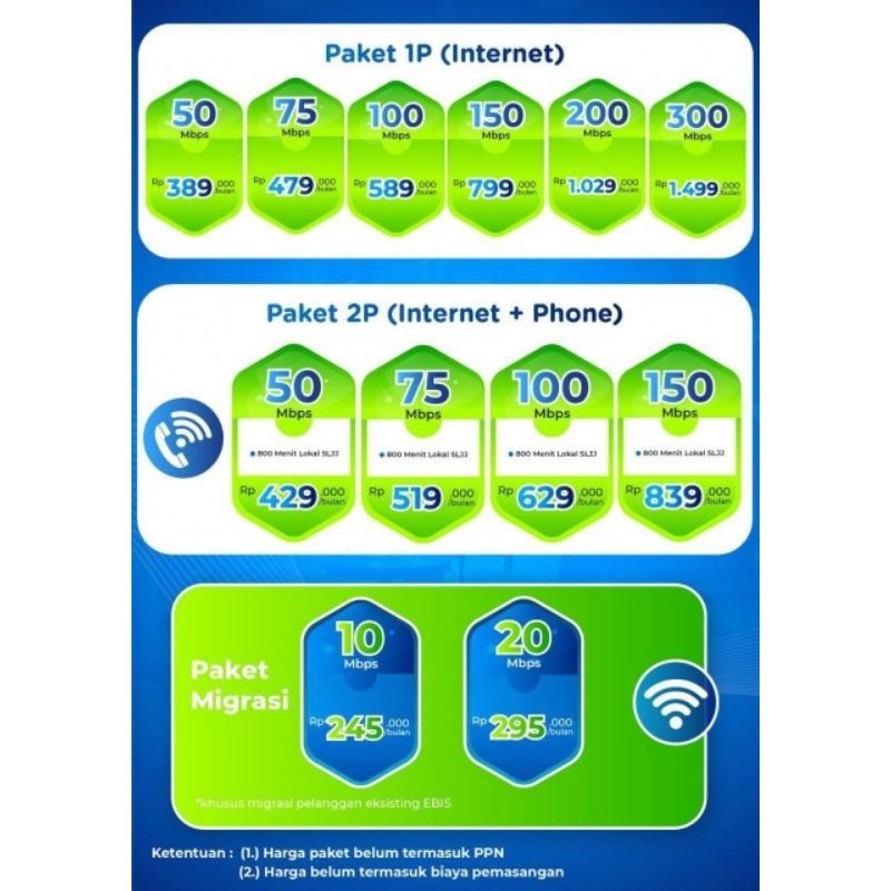 DBS indihome migrasi