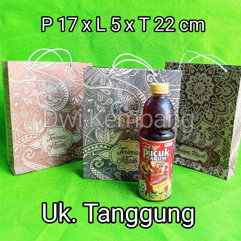 

Tas Kertas paper bag(50pcs) Tanggung P17xL5xT22cm