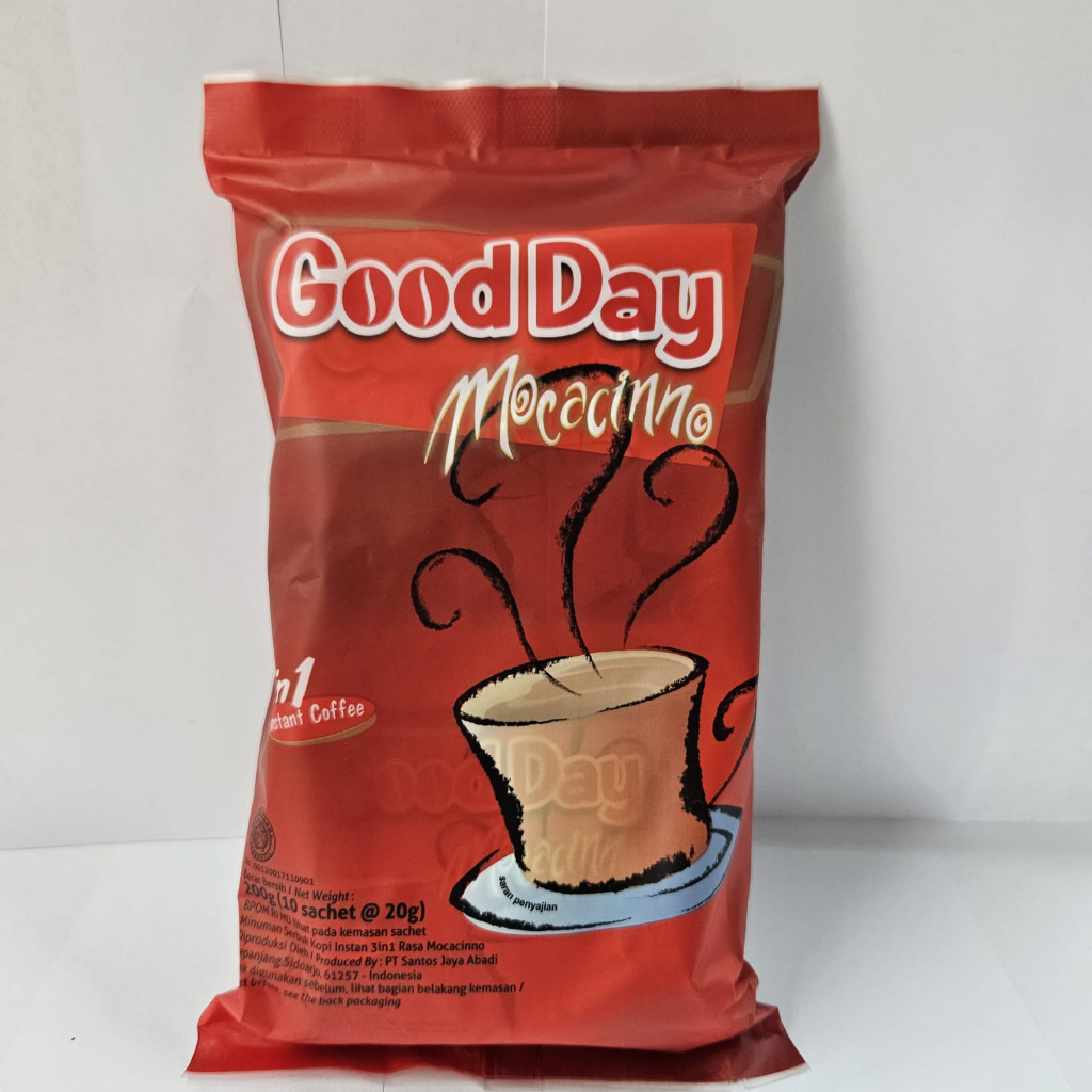 

Good Day Mocacinno Kopi 3in1 Instan 10x20 gram