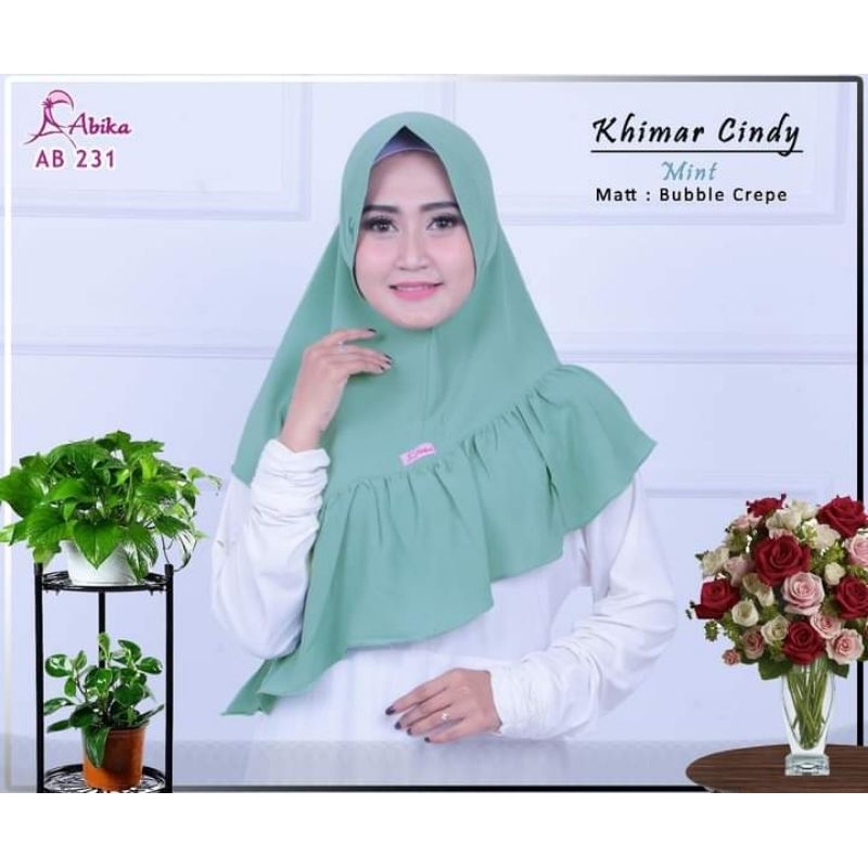 ABIKA HIJAB - KHIMAR CINDY - KHIMAR UKURAN MEDIUM - KHIMAR MODIS - KHIMAR PESTA