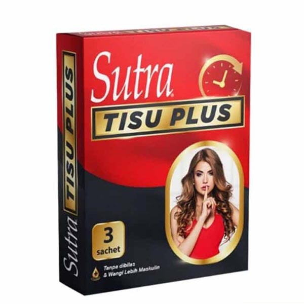 [PRIVASI AMAN] Kondom Sutra Isi 3 Varian Merah / OK Hitam / Gerigi / Plus_Cerianti