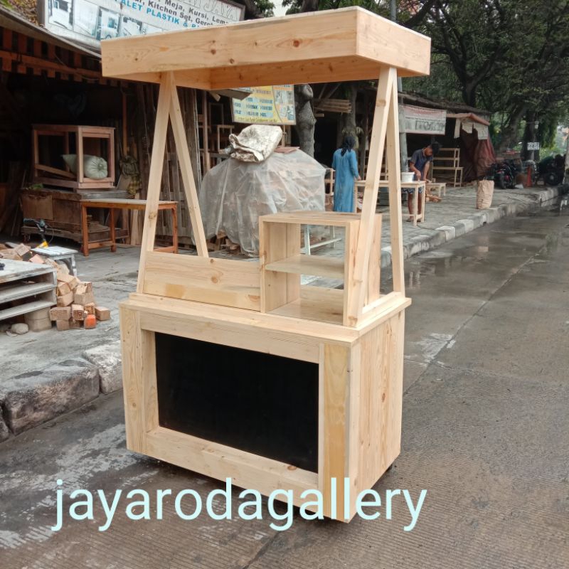 gerobak kayu jati belanda