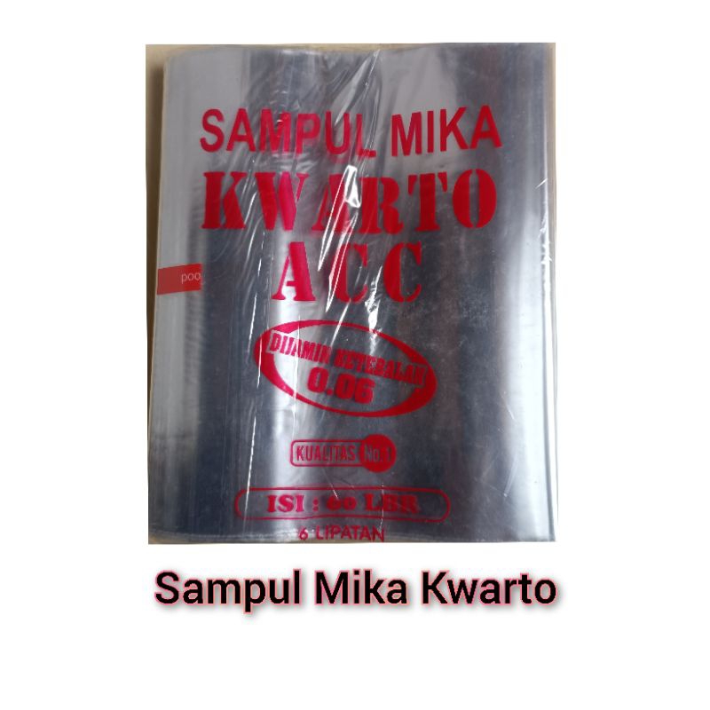 

Sampul Mika Kwarto Isi 10 Lembar Sampul Plastik Buku Sidu
