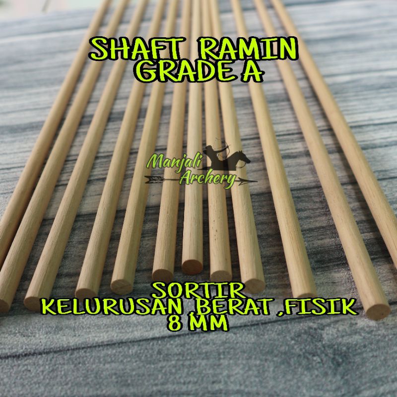 Shaft Kayu Ramin 8mm Selfnock