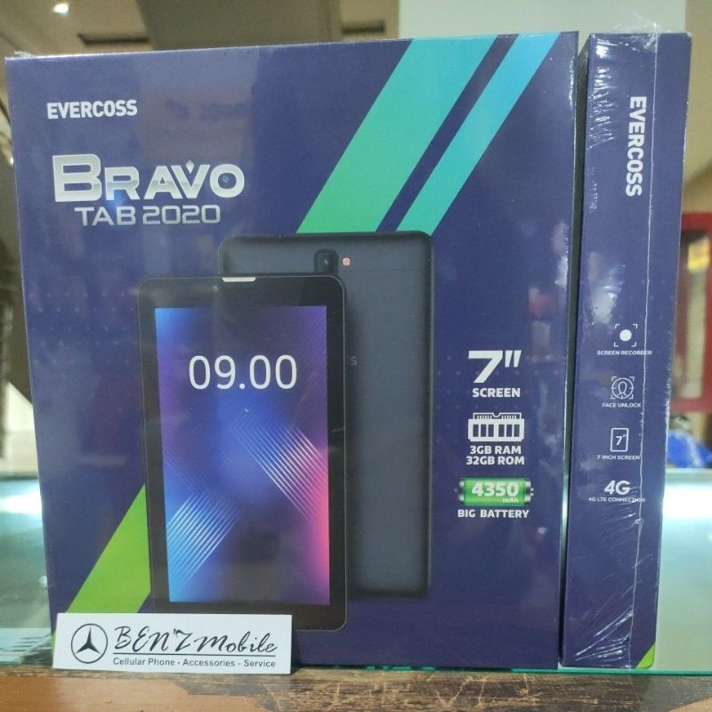 Tablet EVERCOSS BRAVO TAB RAM 3/32GB GARANSI RESMI
