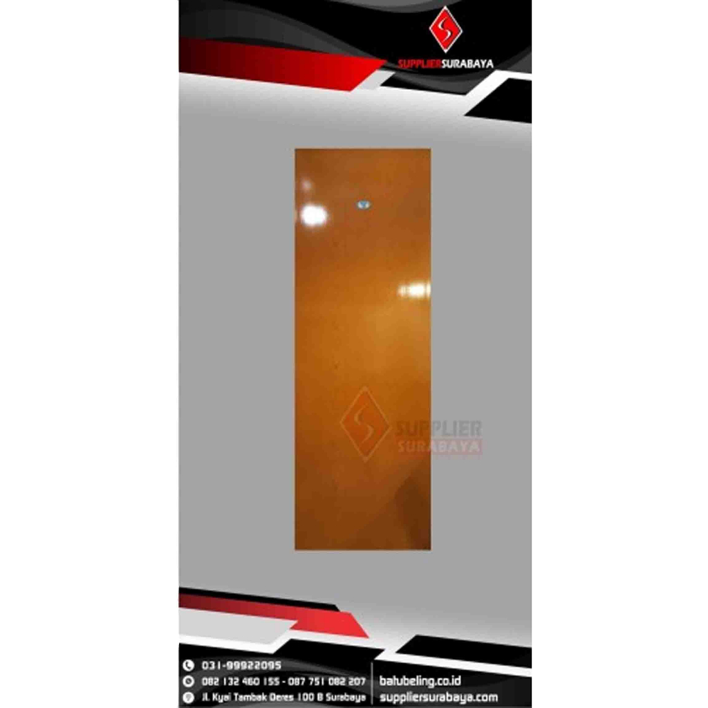 Pintu Kamar Mandi Panel PVC Putih &amp; Ivory 210 x 70 cm