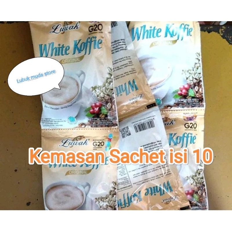 

Luwak white coffee sachet