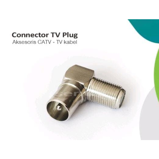 Konektor TV Plug Male to Female TV