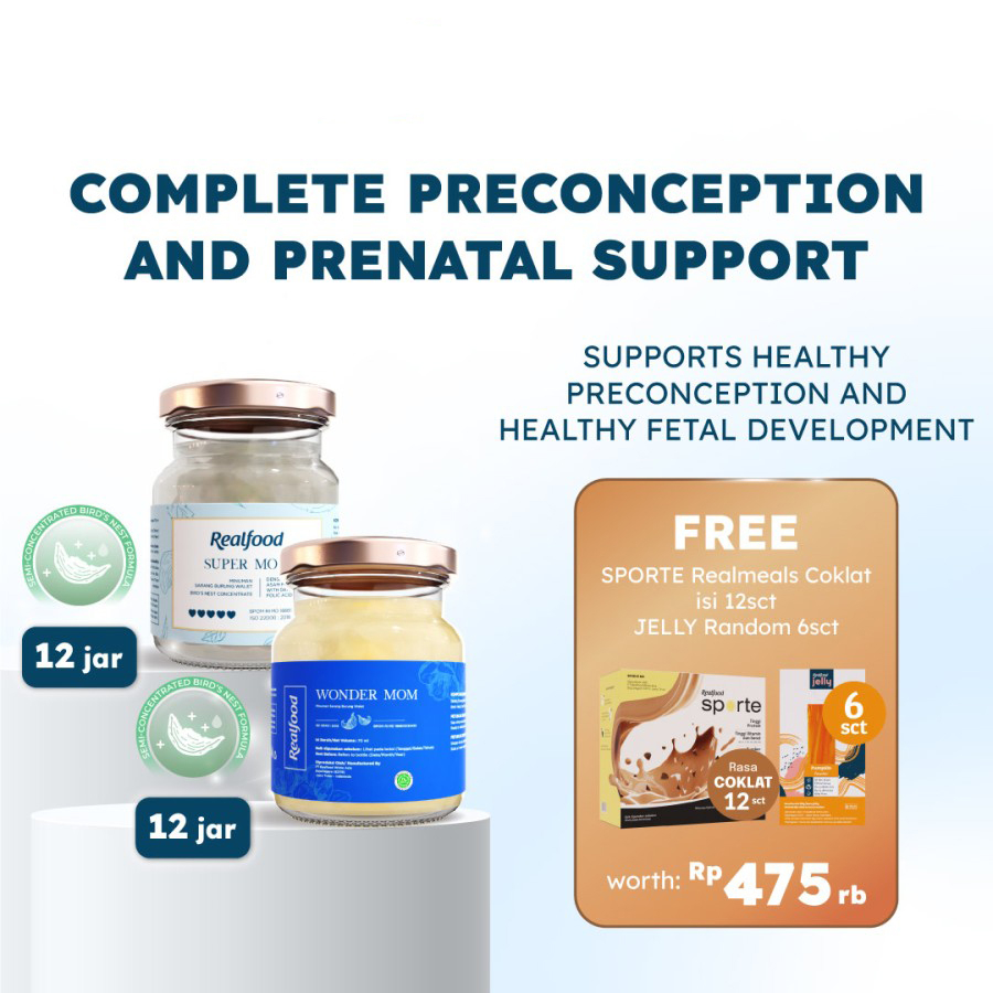 

Realfood Healthy Mom Minuman Sarang Burung Walet + Asam Folat