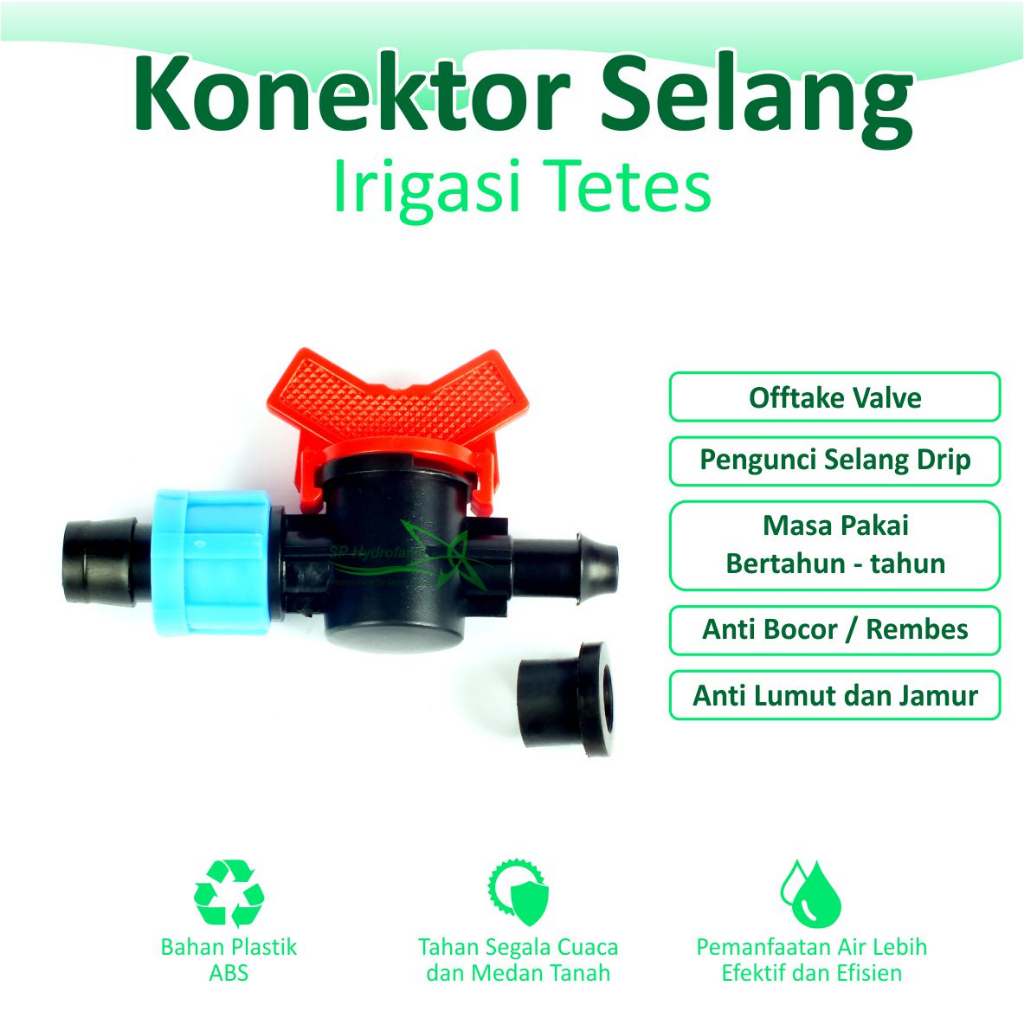 Valve Offtake Karet Selang Drip 16Mm